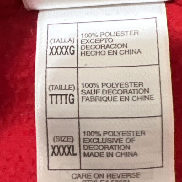 Disney Shopping.com Fleece Jacket Women's Size 4XL Red Mickey Christmas full zip - Picture 7 of 11